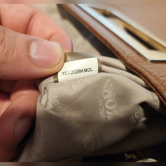 Michael Kors 2 Way Shoulder Bag 35T2GBKM2L Handle Leather Brown- VIETNAM - READ - Picture 9 of 11